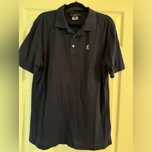 Psycho bunny, navy blue men’s polo size large